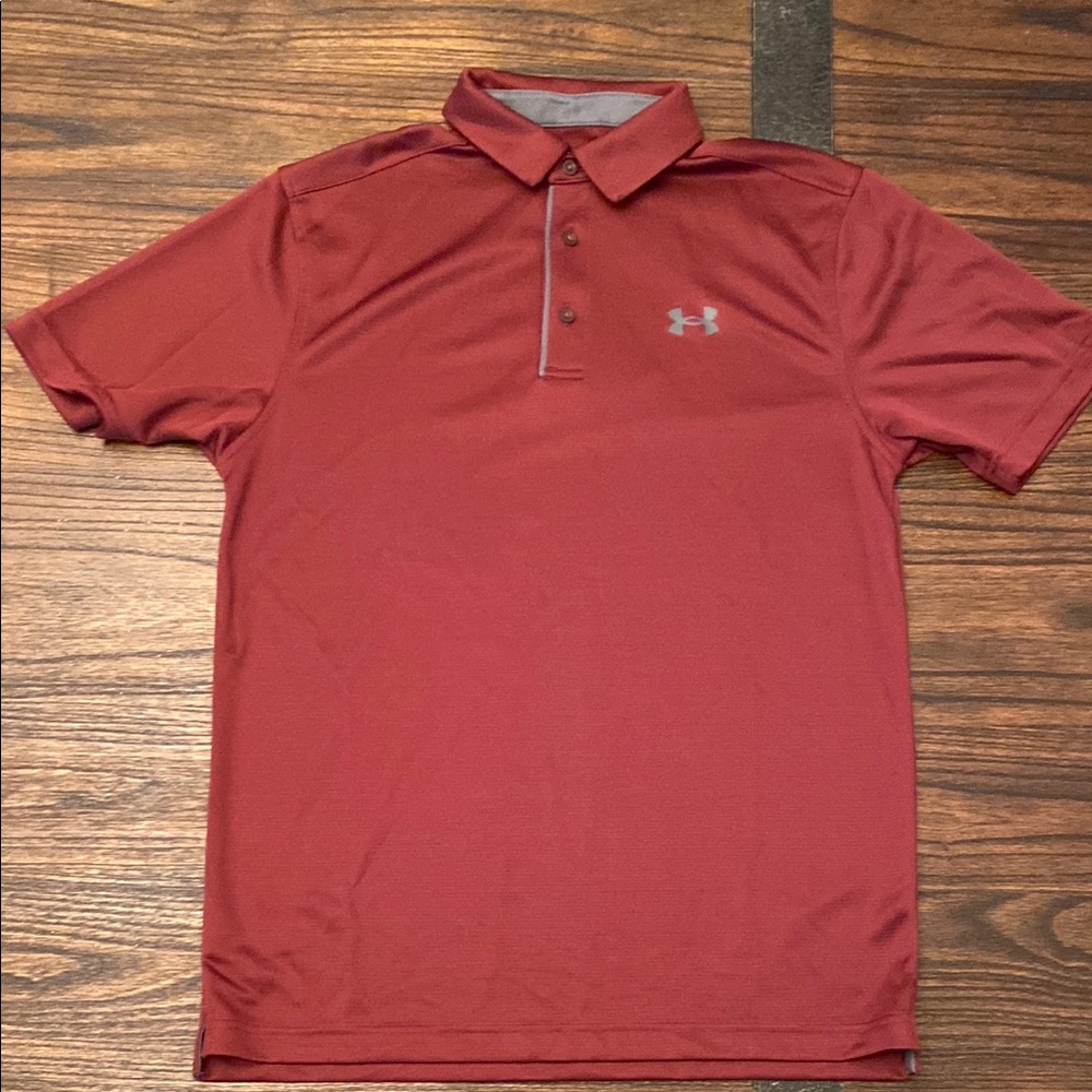 Under Armour Men's Red Polo Shirt
